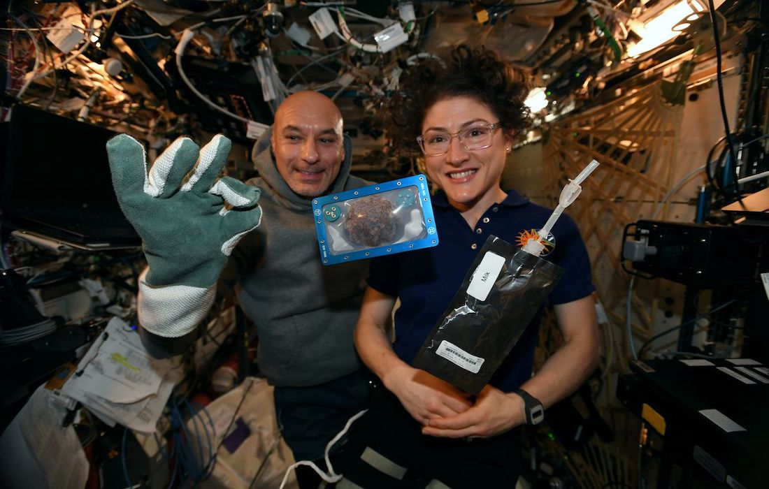 For the holidays, astronauts baked cookies in the outer space but they won’t actually eat them
